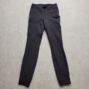 Lululemon Final Lap Womens Leggings Size 4 Black Backside Zipper Pants